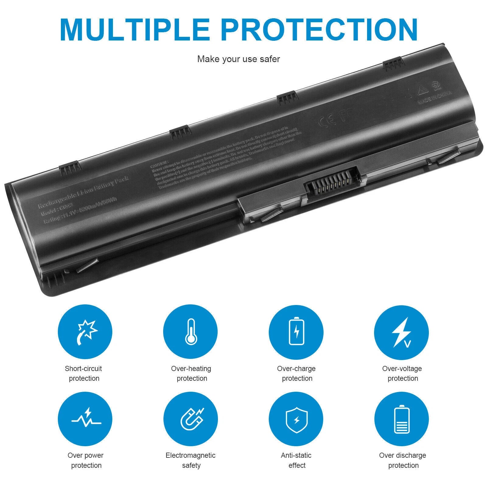 Battery/Charger for HP Pavilion dv6 dv5 g6 g7 dm4 G72 593553-001 CQ42 MU06 MU09