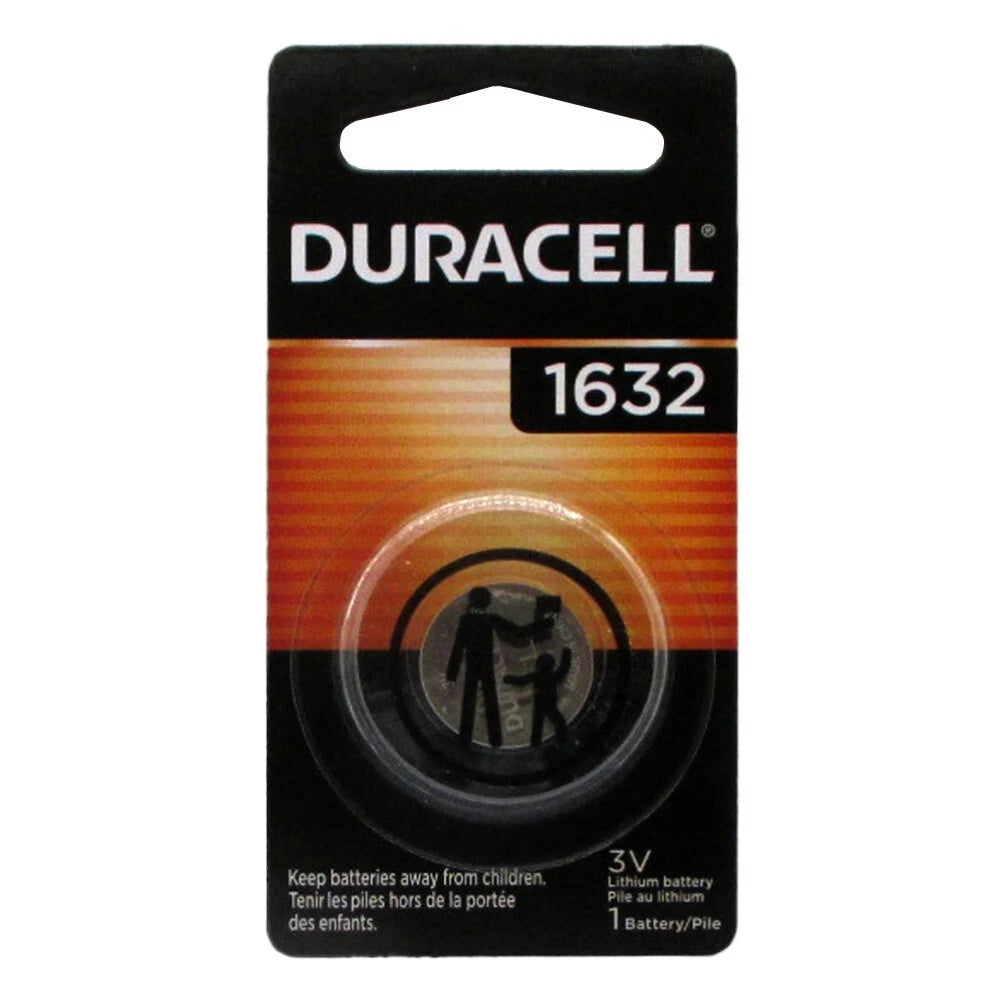 Duracell CR1632 3 Volt Lithium Coin Battery (Pack of 5)