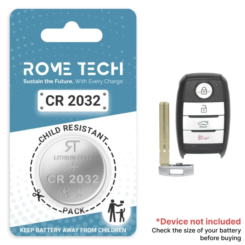 Key Fob Battery Replacement for Kia Rio 2020 2019 2018 2017 2016 2015 - 2010