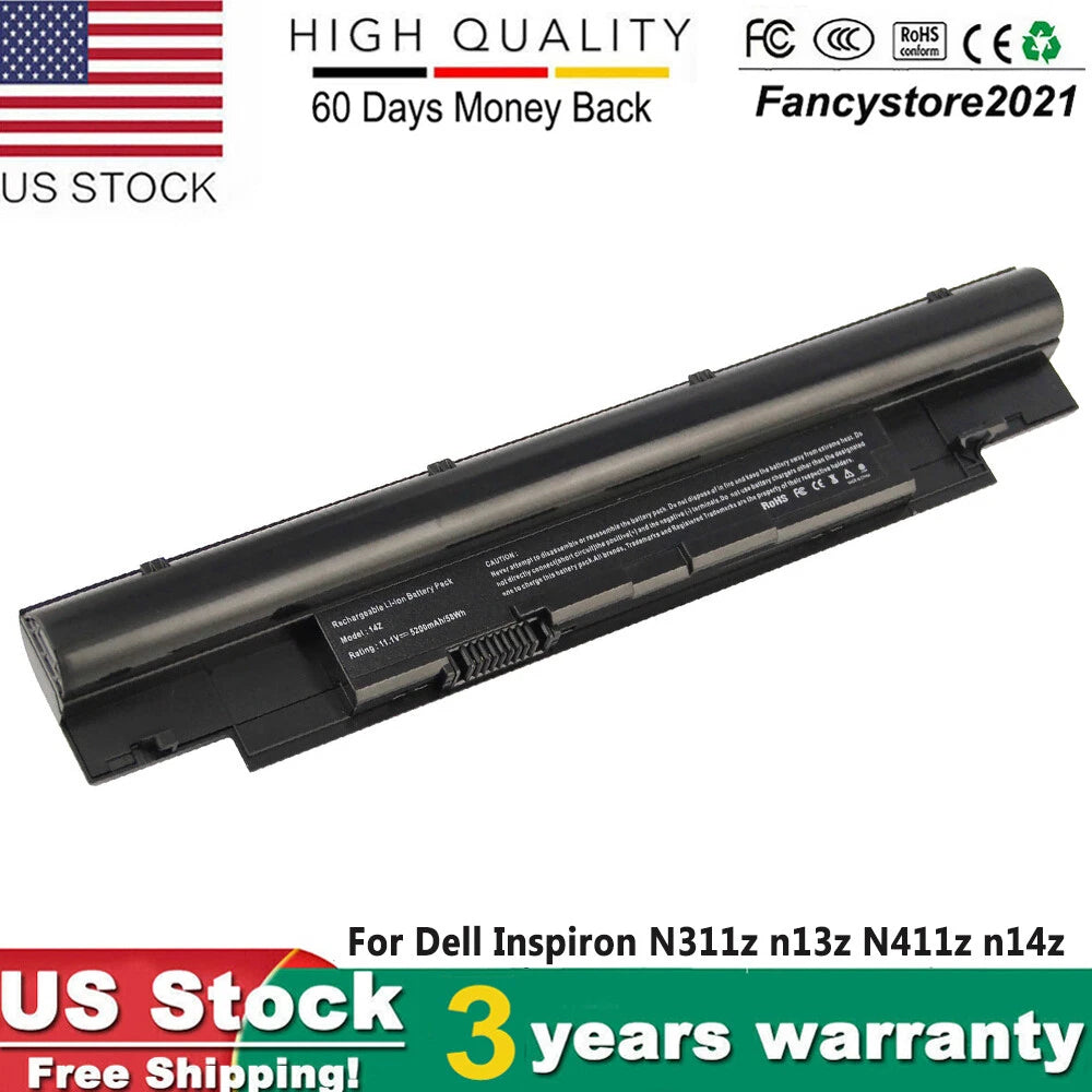 Laptop Battery for Dell Inspiron 13Z N311z 14Z N411z 268X5 Vostro V131 N2DN FS