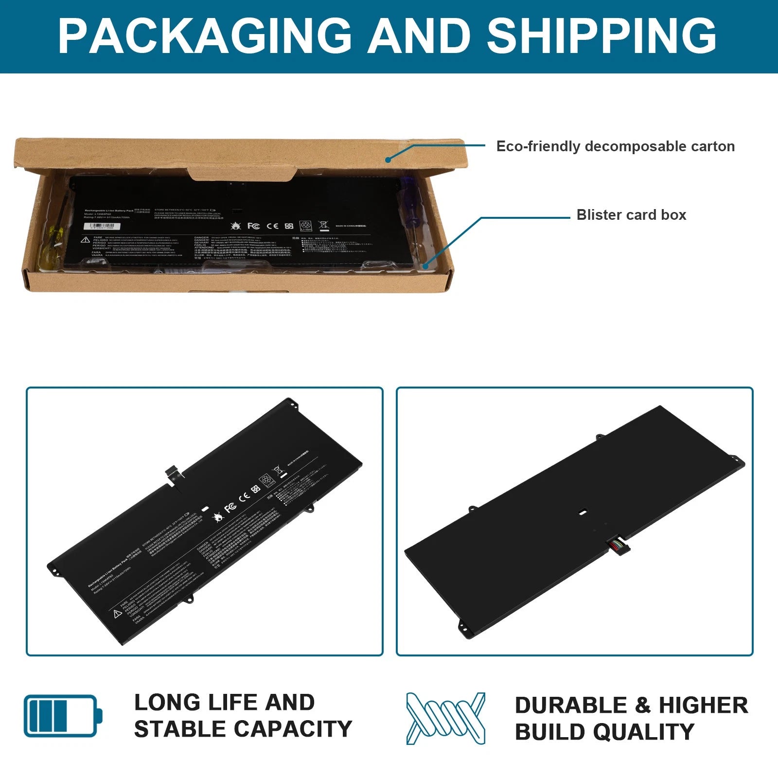 ?L16M4P60 Battery 70Wh for Lenovo Yoga 920-13IKB 920-131KB 920-13IKB-80Y7 80Y8