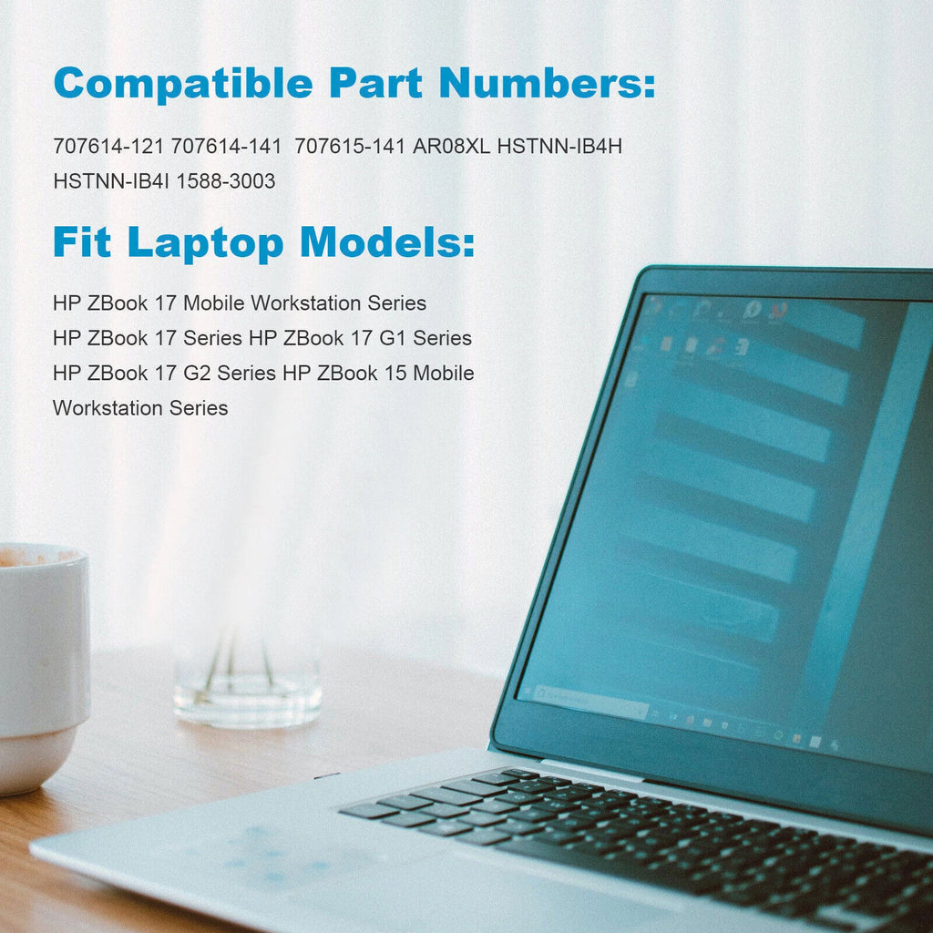 AR08 AR08XL Battery For HP ZBOOK 15 17 G1 G2 HSTNN-IB4H 708455-001