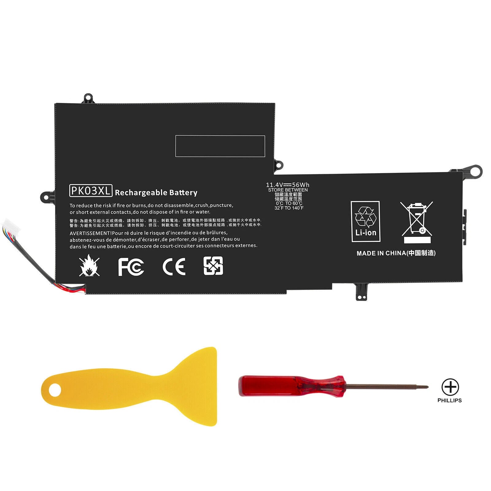 PK03XL Battery for HP 789116-005 4810A SPECTRE 13-4000 13-4003DX HSTNN-DB6S 56Wh