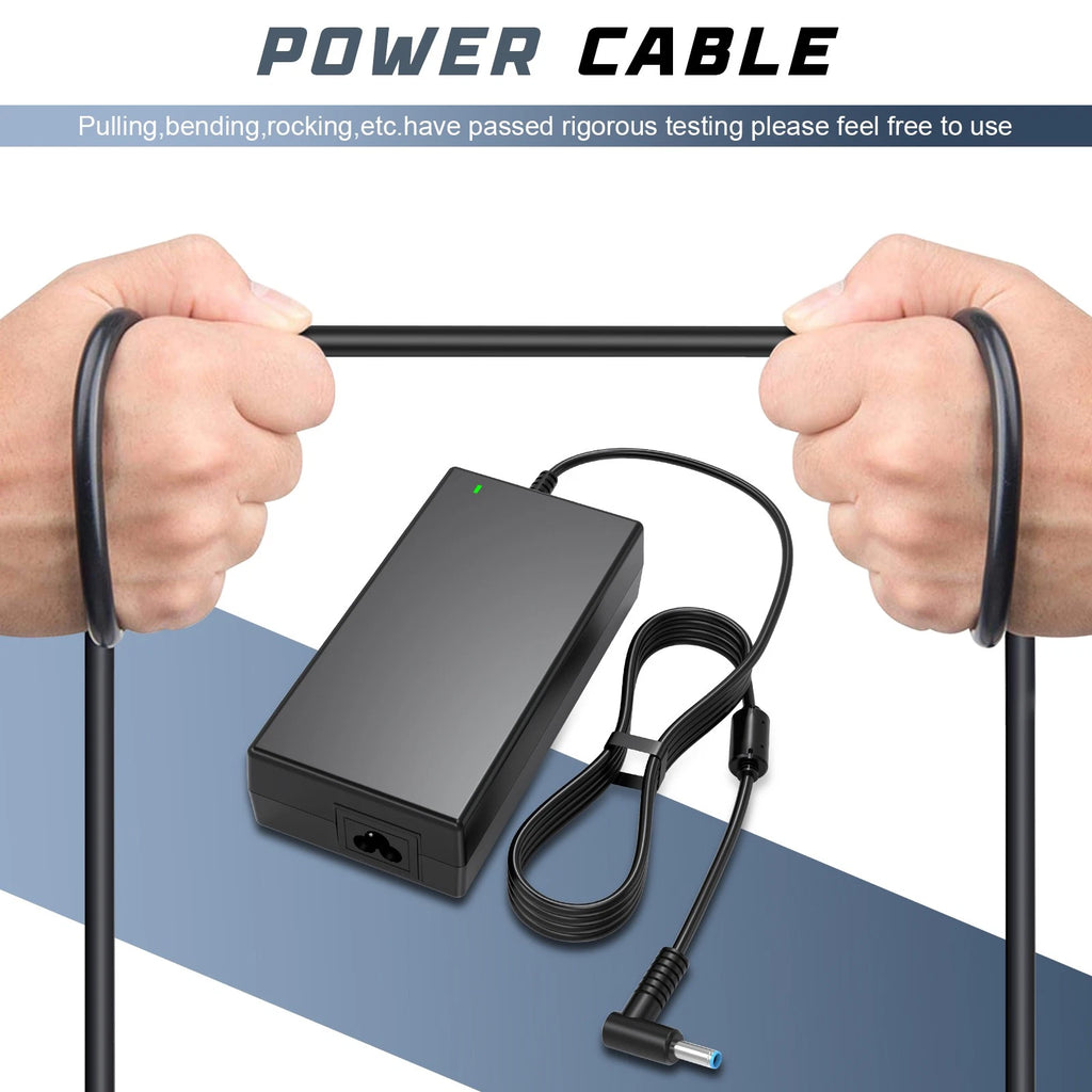 For HP 150W 19.5V 7.7A AC Adapter TPN-DA09 DA03 for Pavilion Gaming - Blue Tip