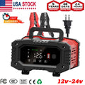 20Amp 12V/24V Car Battery Charger Lithium Lead-Acid AGM/Gel/SLA LiFePO4 Battery