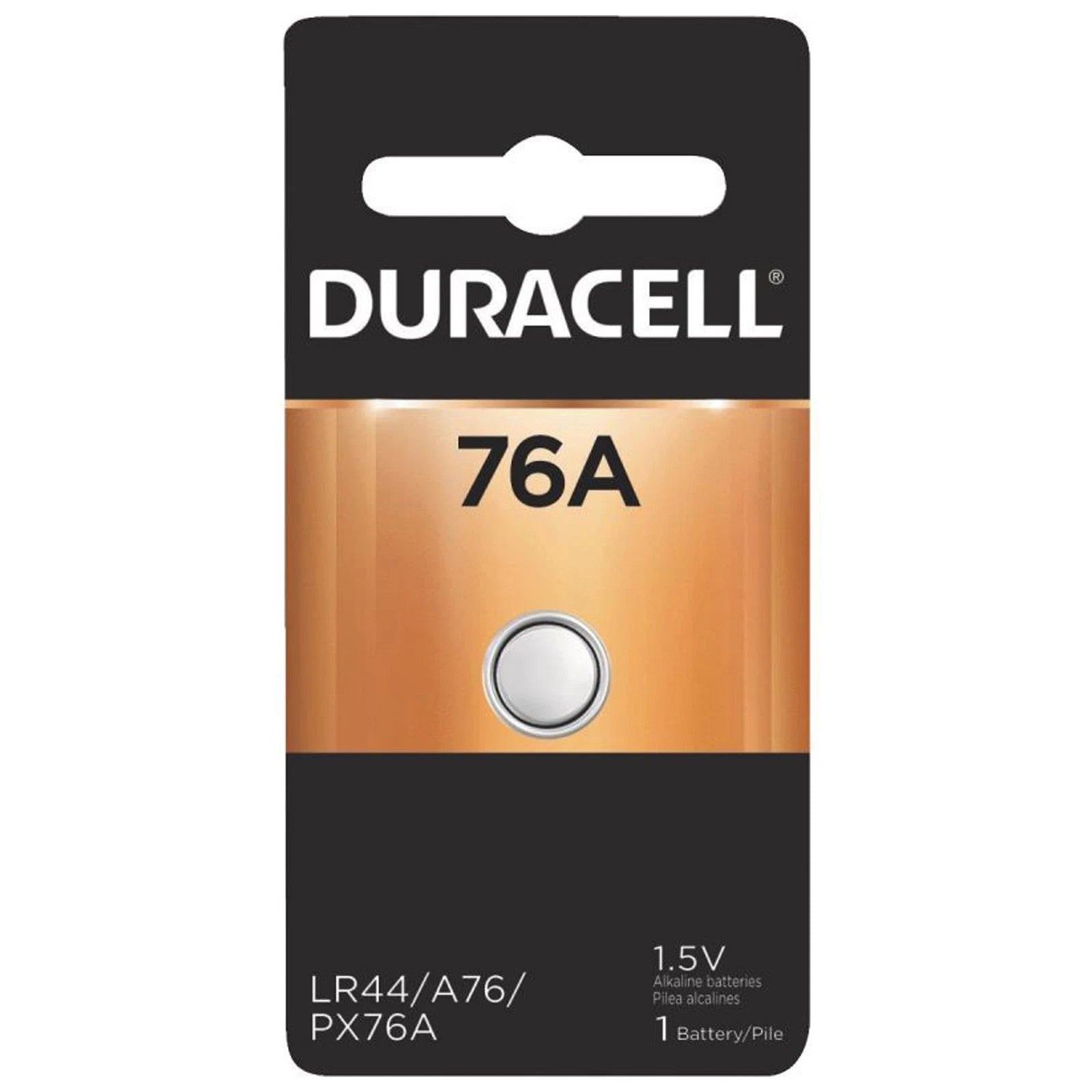 Duracell 76A 1.5V Alkaline Battery Compatible With LR44, CR44, SR44, AG13, A76