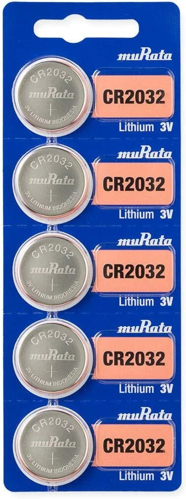 5 New Murata Sony CR2032 2032 3V Button Coin Battery EXP2031 Super Fresh