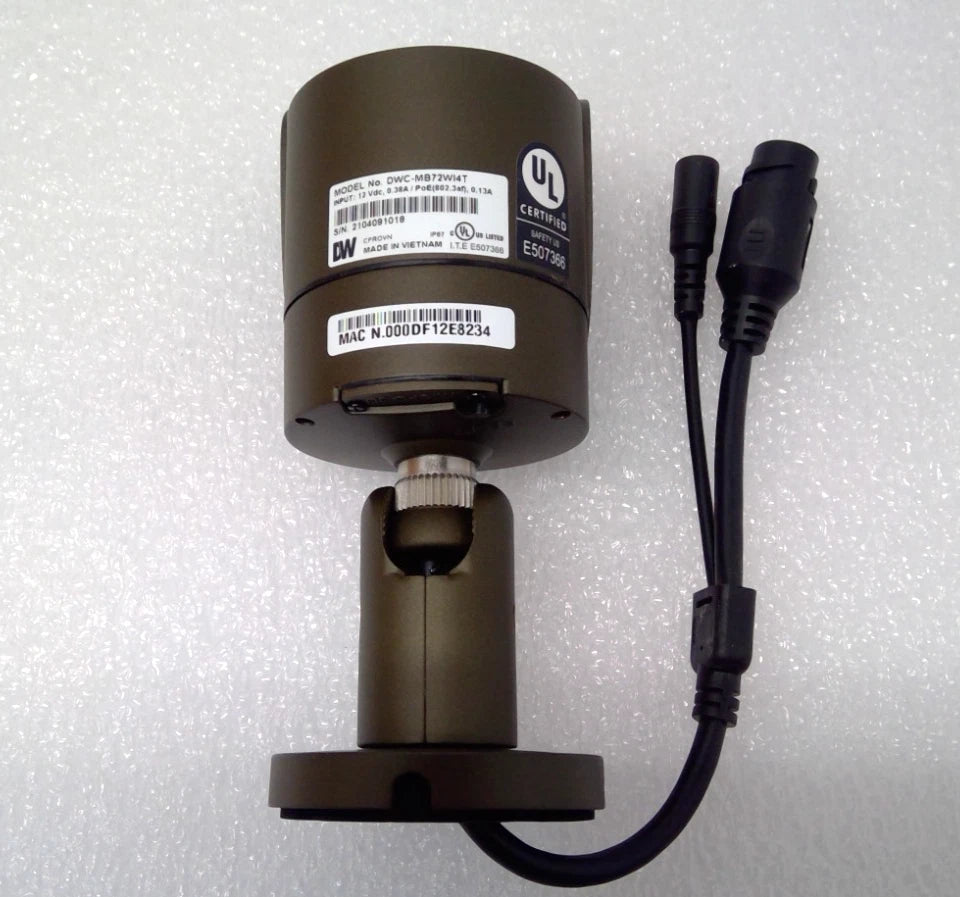 DIGITAL WATCHDOG DWC-MB72WI4T MEGAPIX IVA/IVA+ 2.1MP/1080P IP CAMERA*ONLY CAMERA