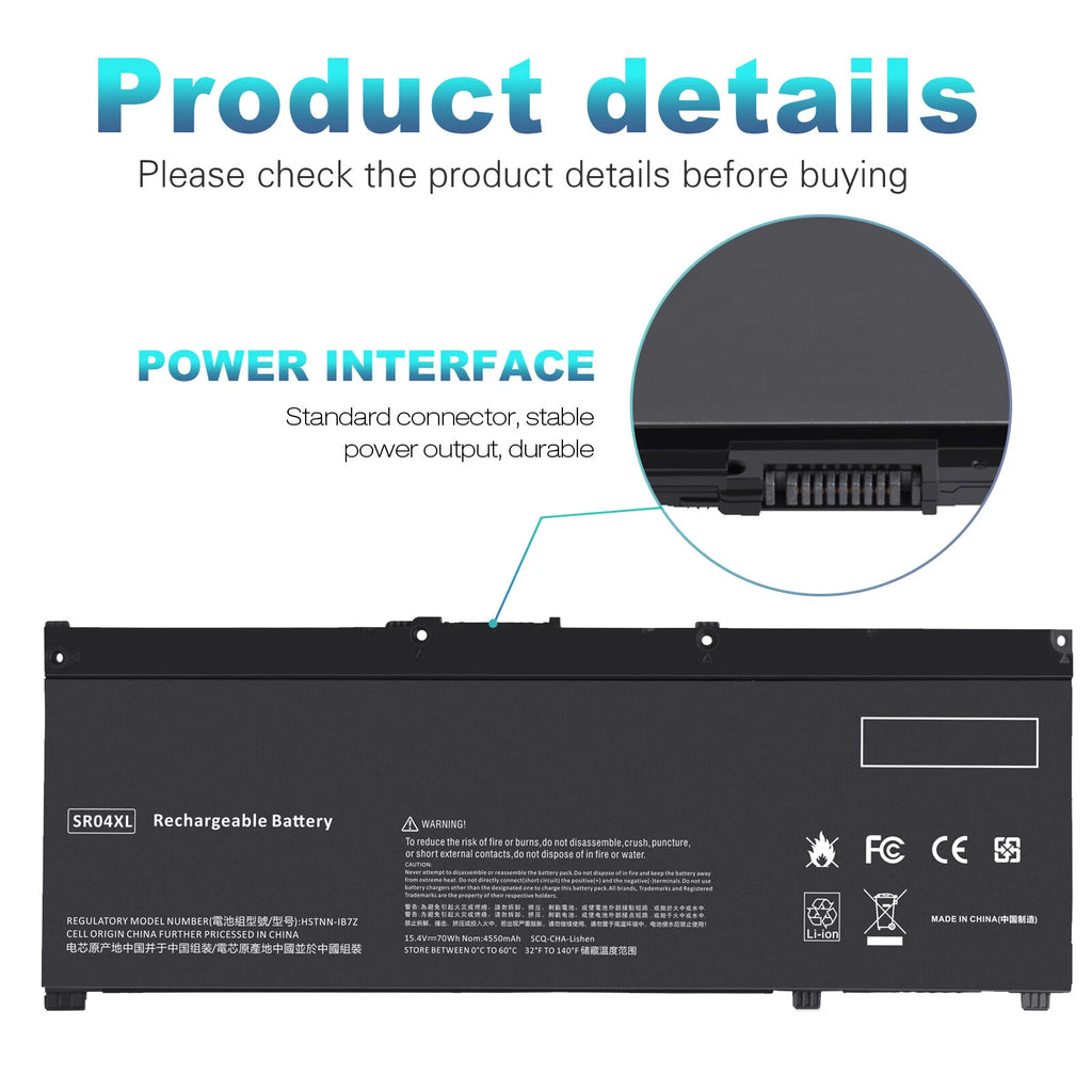 SR04XL 917724-855 Battery For HP OMEN 15-CE 15-DC 15-CE011DX HSTNN-DB7W SR04070