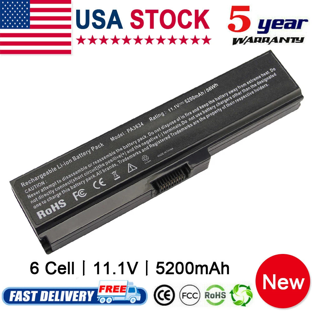 PA3634U-1BAS Battery for Toshiba Satellite C660 C655D C655 C650 A665 A660 L670D