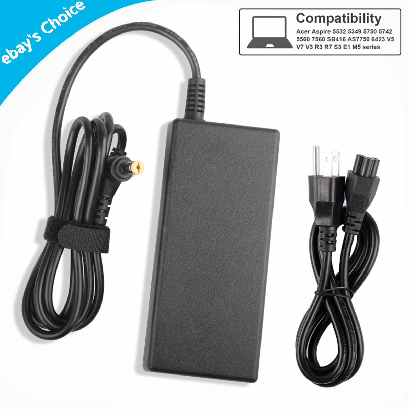 65W 19V 5.5*1.7mm AC Power Supply Adapter Charger For Acer Aspire E5 E1 Laptop