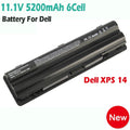 5200mAh Battery For XPS 14 15 17 L502x 1591 312-1127 453-10186 J70W7 JWPHF R795X