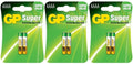 6 Pack Super Fresh GP AAAA Super Alkaline 1.5V Batteries LR61 MN2500 EN96 3x2