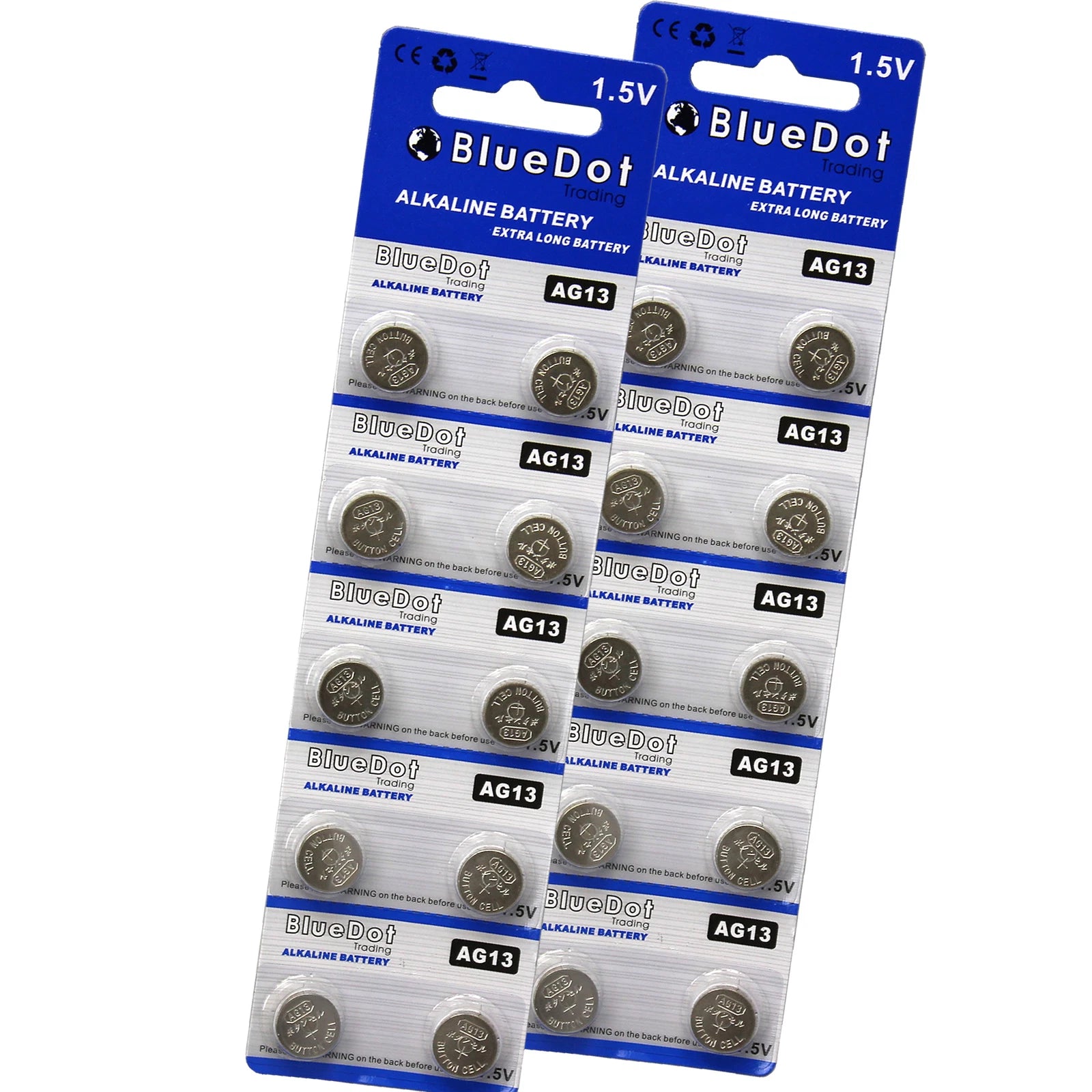 TWENTY (20) L1154 AG13 LR44 357 A76 BATTERY WHOLESALE RETAIL CARD SHIPS FROM USA