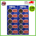 100 x Murata CR2016 Battery 3V Lithium Coin Cell 100 Count Replaces Sony CR2016