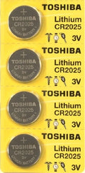 4 Toshiba CR2025 CR 2025 3V LITHIUM Batteries