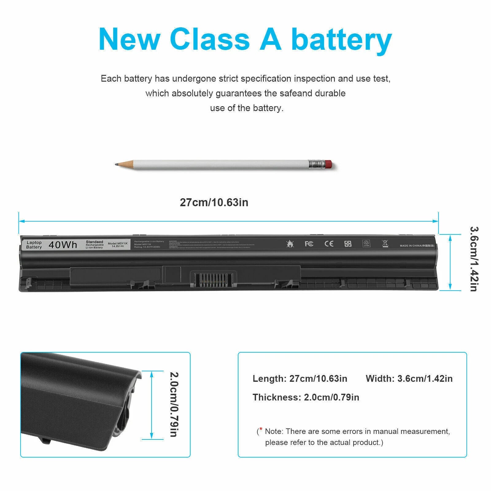?LOT M5Y1K Battery for Dell Inspiron 14 3452 3458 5458 15 3451 3558 5555 5558 US