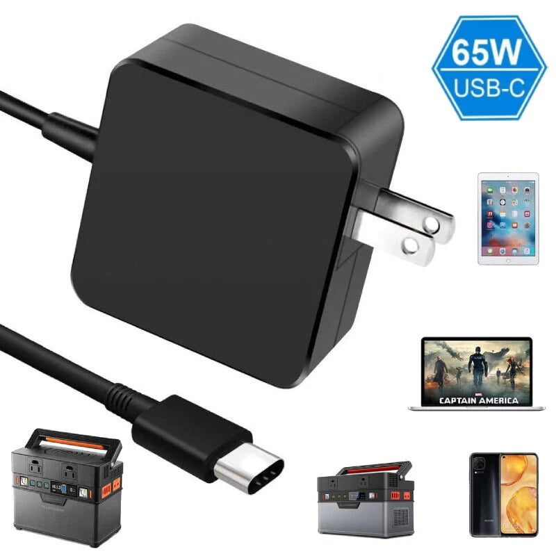65W USB C Type C Adapter Charger for MacBook Pro A1708 2016 2017 2018 2019 2020