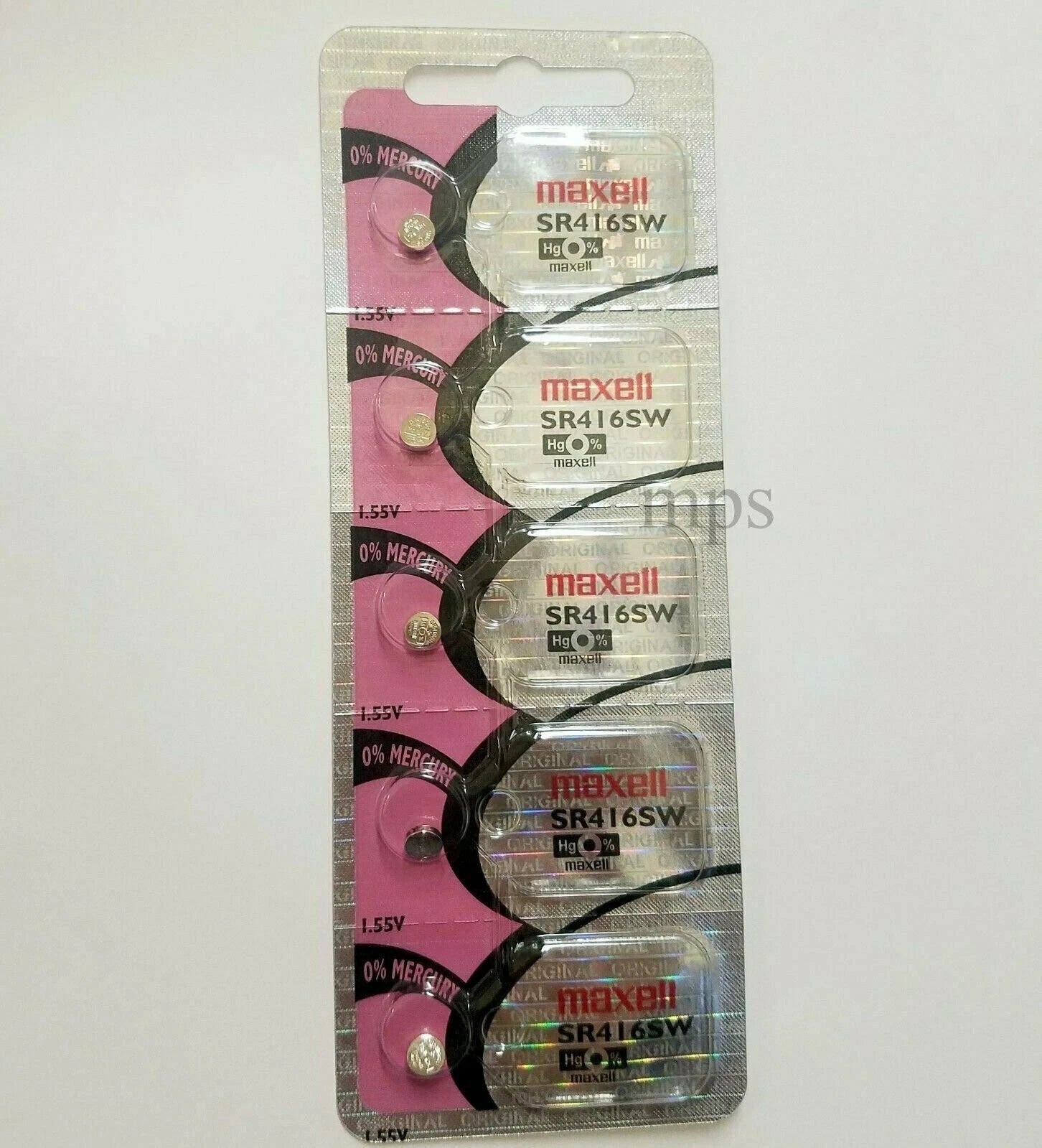 Maxell 337 Silver Oxide Watch Batteries SR416SW 5 PACK