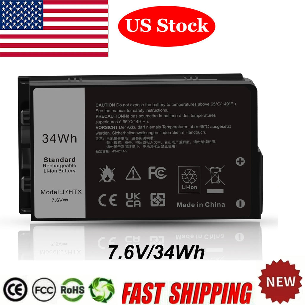 34Wh J7HTX Battery For Dell Latitude 12 7202 12 7212 7220 7XNTR FH8RW 02JT7D
