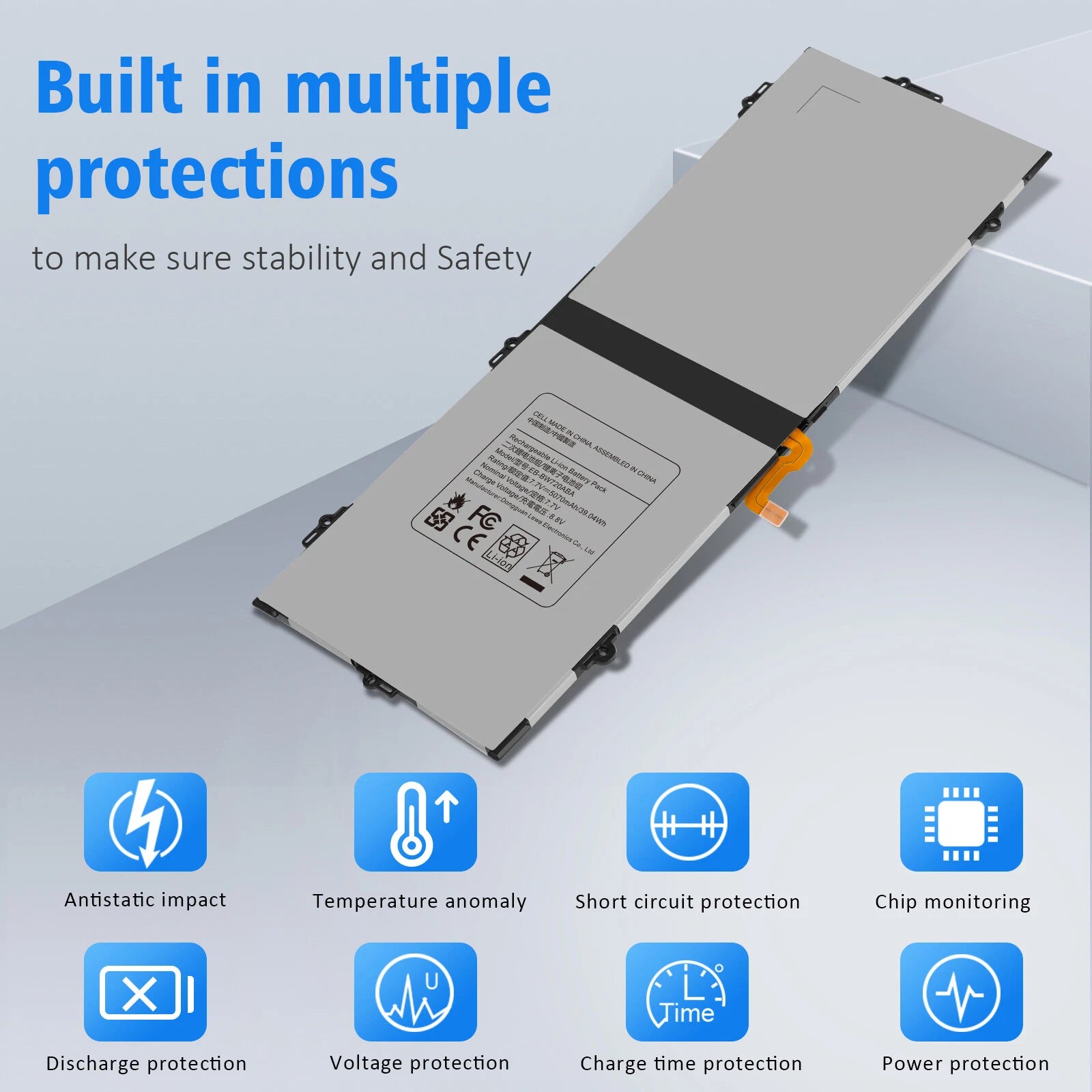 5070mAh New Battery EB-BW720ABA For Samsung Chromebook Plus V2 XE521QAB XE520QAB