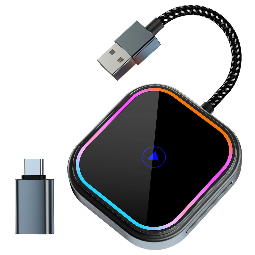 2 in 1 Wireless Carplay Adapter, Wireless Carplay and Android Auto Adapter 5.0