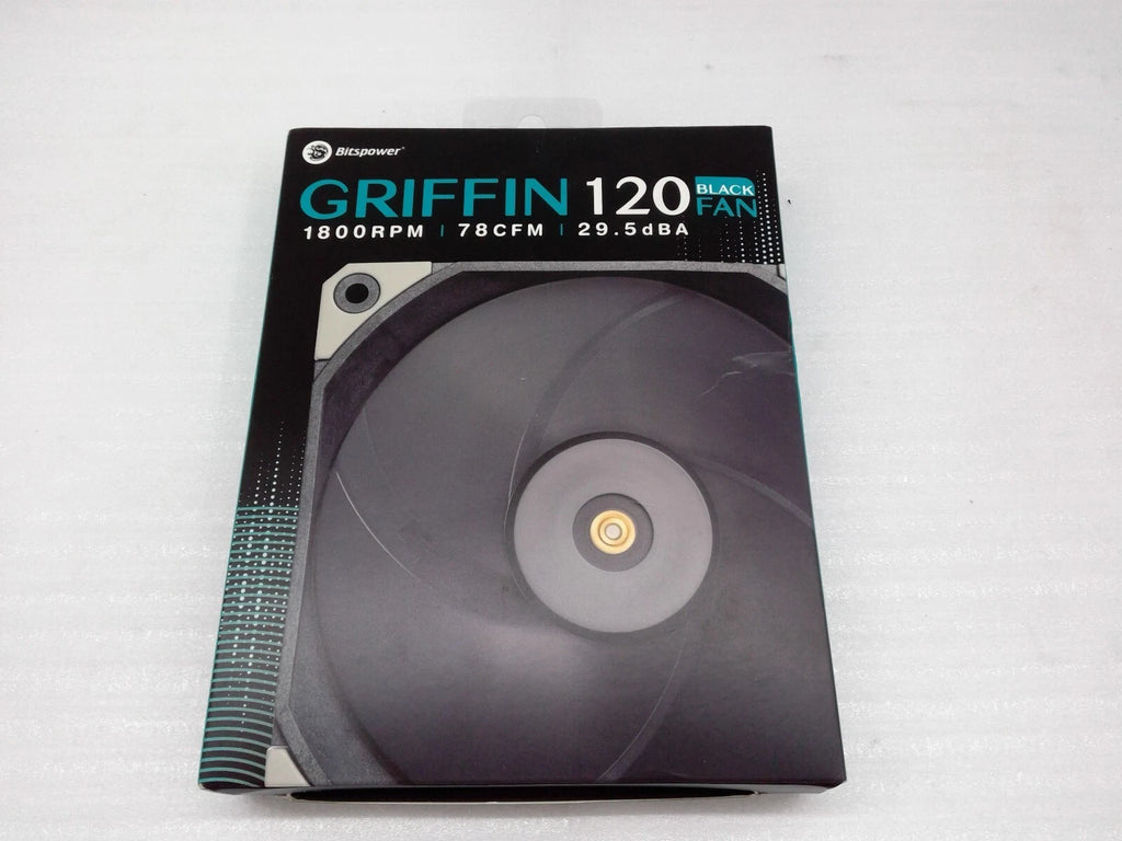 Bitspower Griffin 120 Black Fan 1800RPM 78CFM BPA-GF1218-BK FANX1 29.5dBA