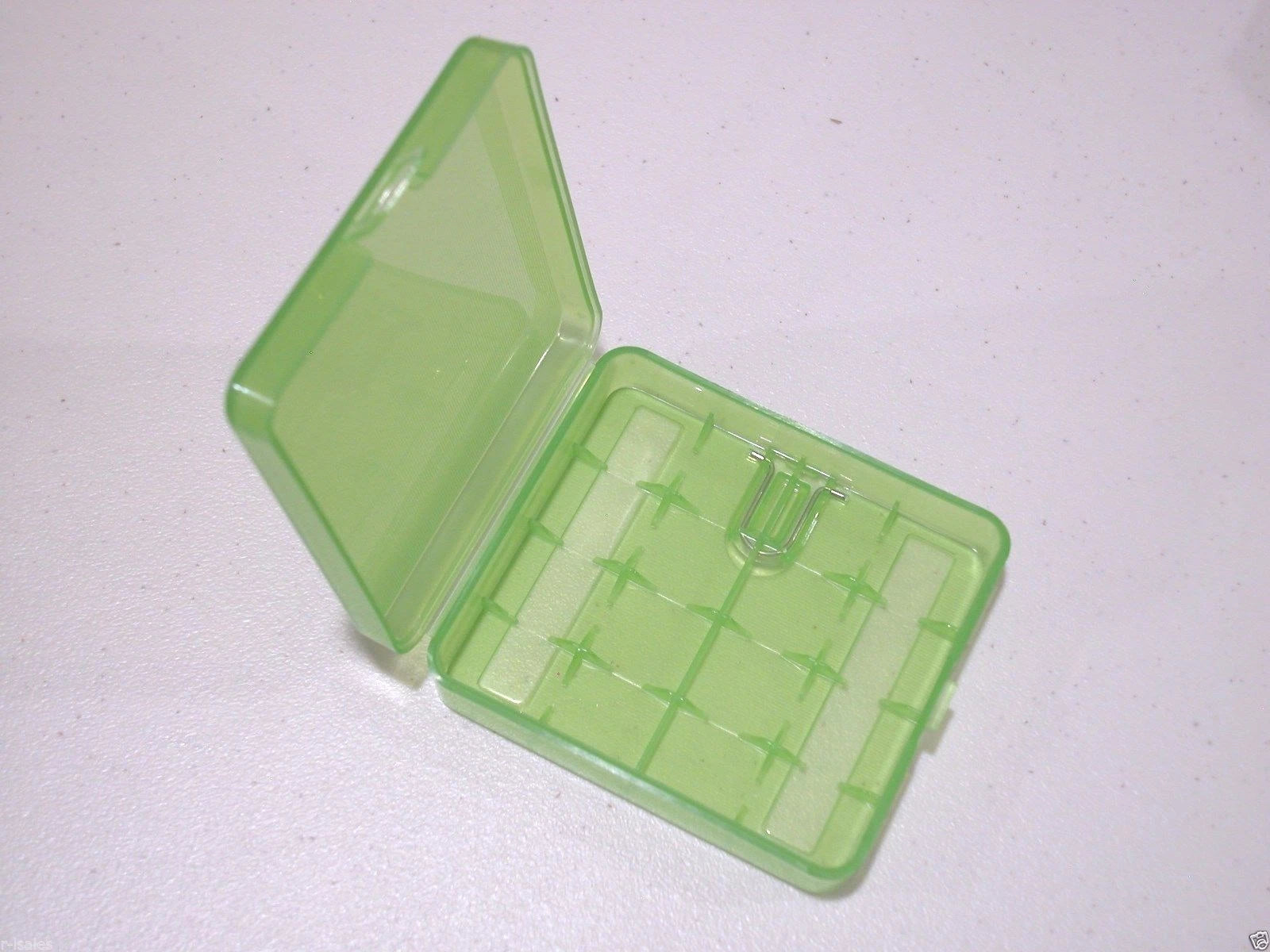 5 pc Green Hard Plastic Case Holder Storage Box For 4 x 18650 Battery (4 bay)