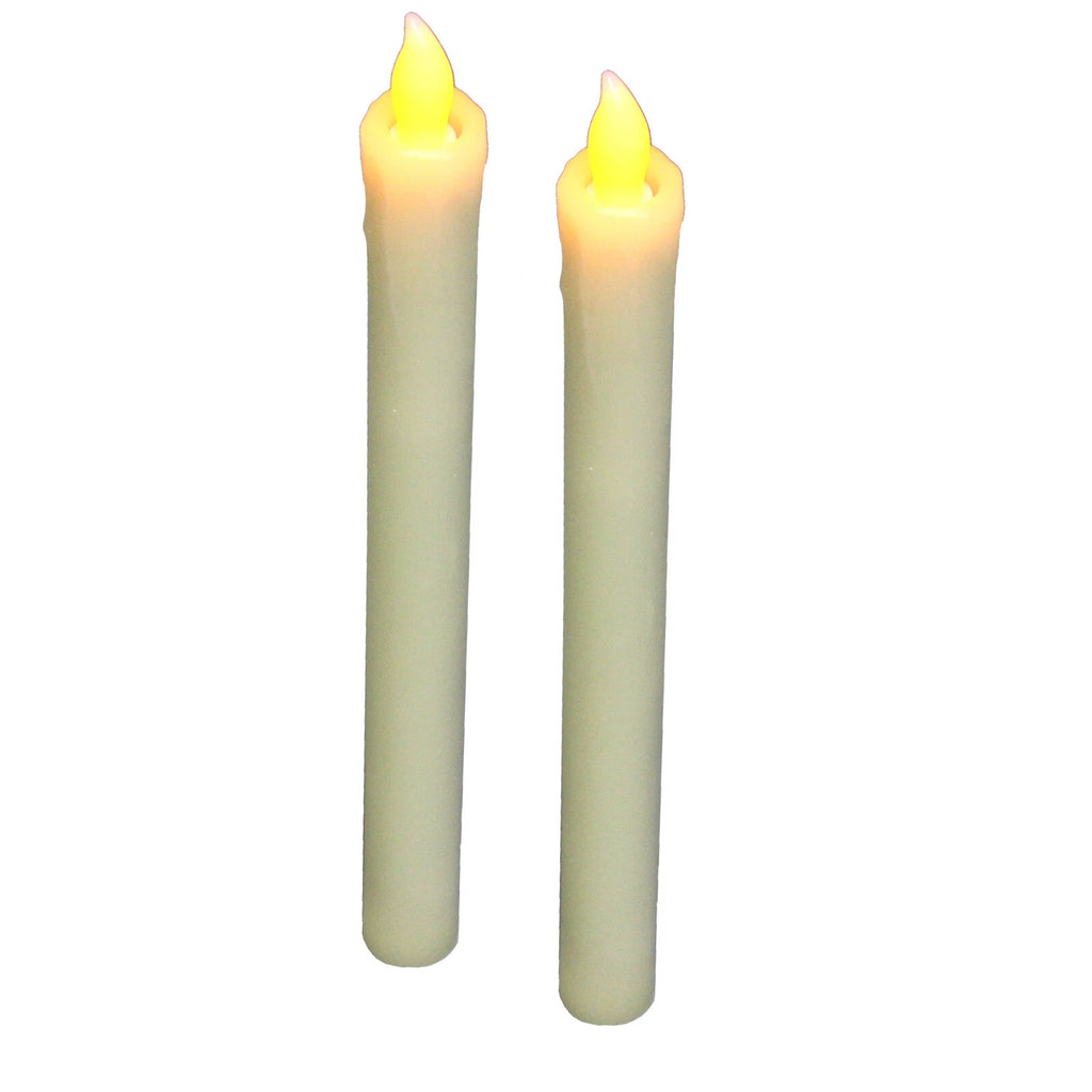 LED CANDLE 9in Ivory Flameless EMERGENCY STORM HURRICANE BATTERY POWERED CANDLES