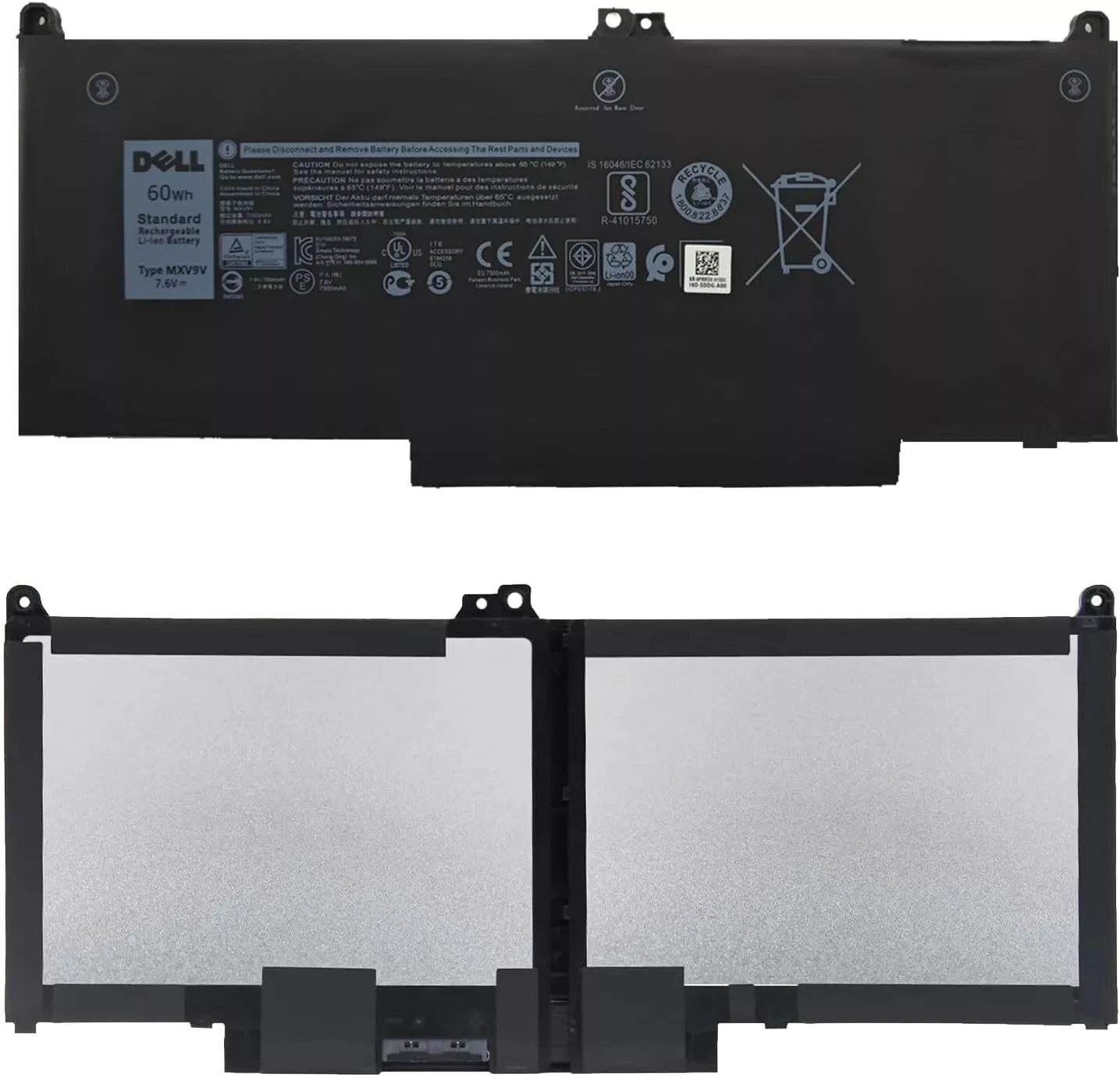 Genuine MXV9V Laptop Battery For Latitude 5300 5310 2-in-1 Series 7300 7400 60WH