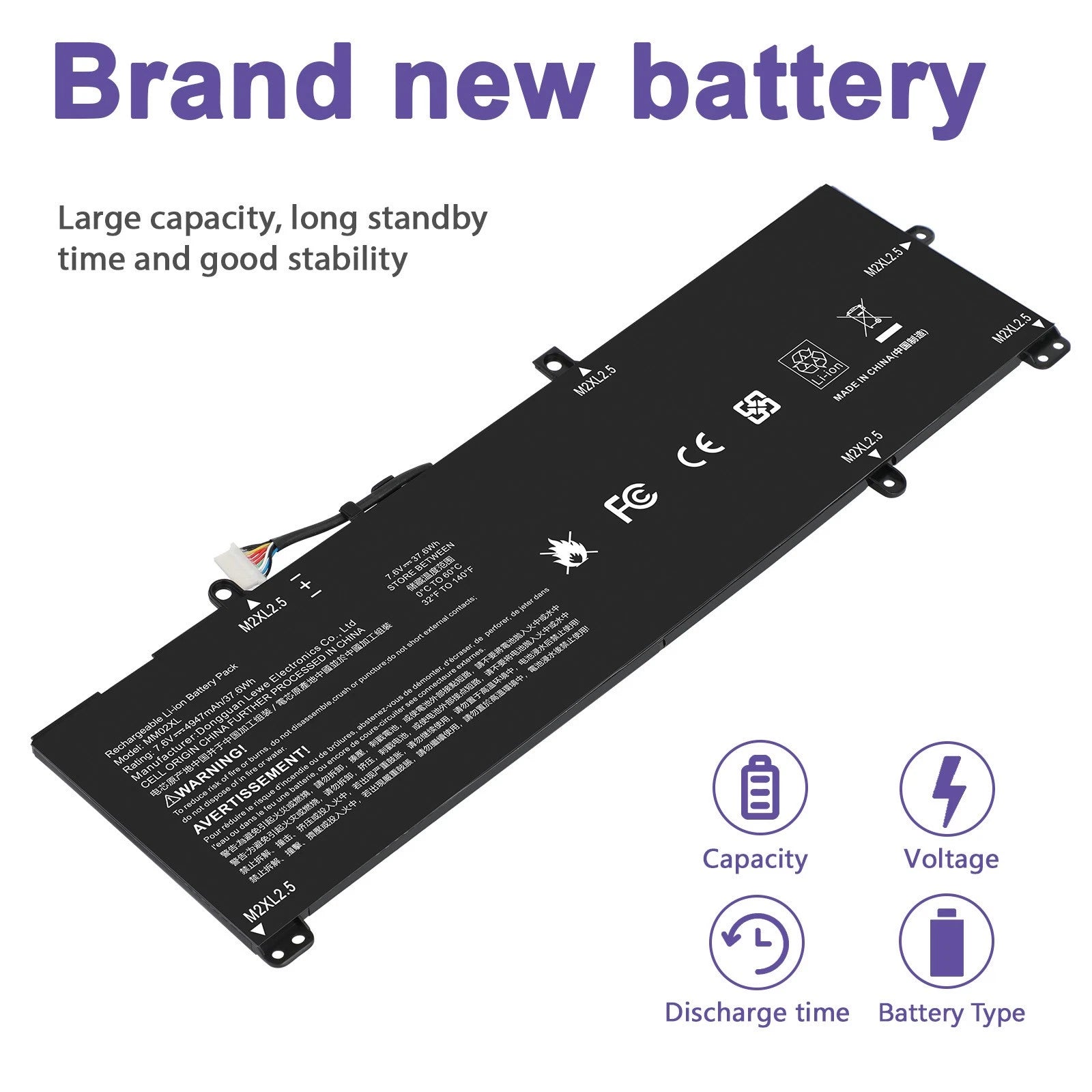 MM02XL Battery For HP Pavilion 13-AN0000TU 13-AN0001TU 13-AN0004TU L27868-1C1 US
