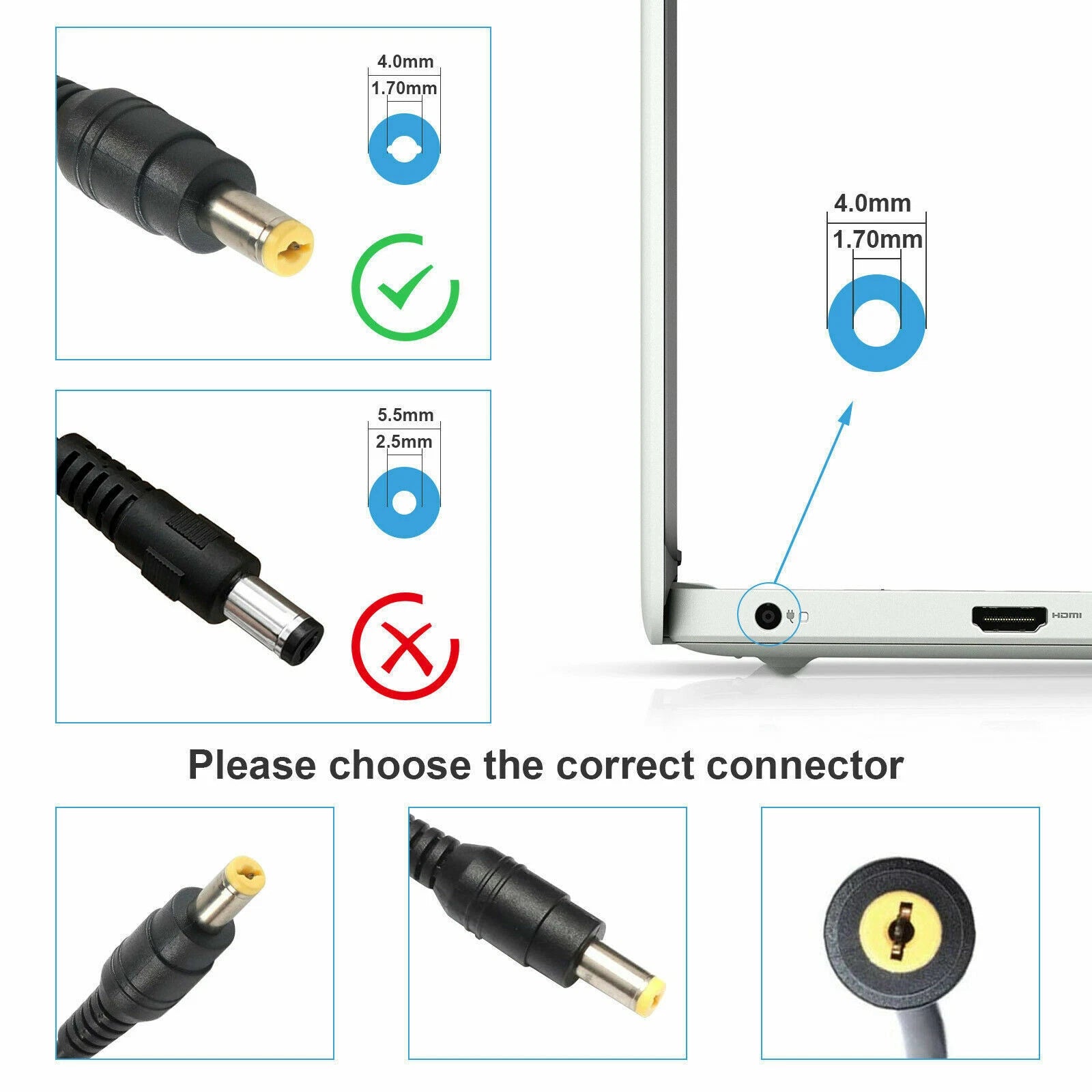 AC Charger Replacement For HP Compaq Mini 110 210 700 CQ10 110-1012NR 210-1091nr