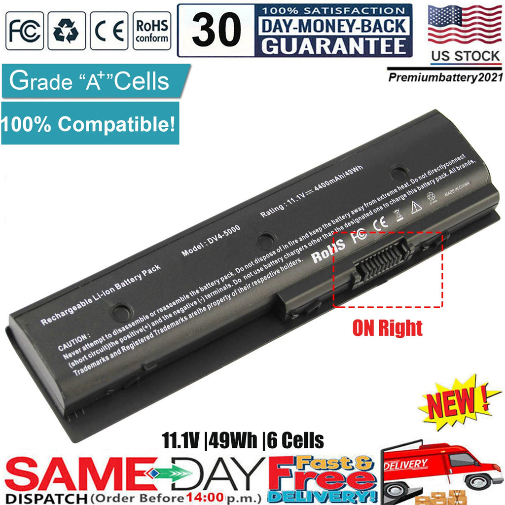 6 Cell Battery for HP Pavilion MO06 MO09 dv4-5000 dv7-7000 671731-001 672326-421