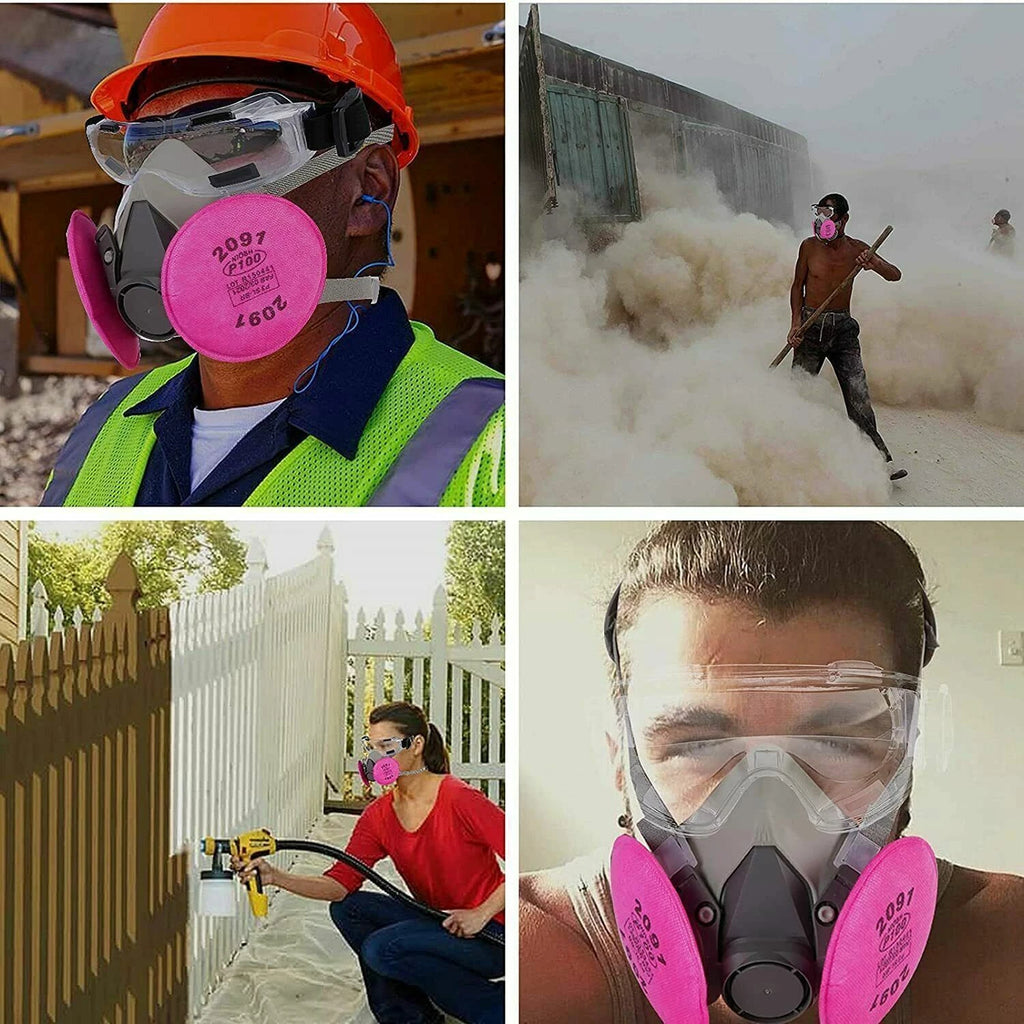 10PCS (5 Pairs) 2091 Filters for 6200 6300 6800 7502 Series Respirator 2091CN