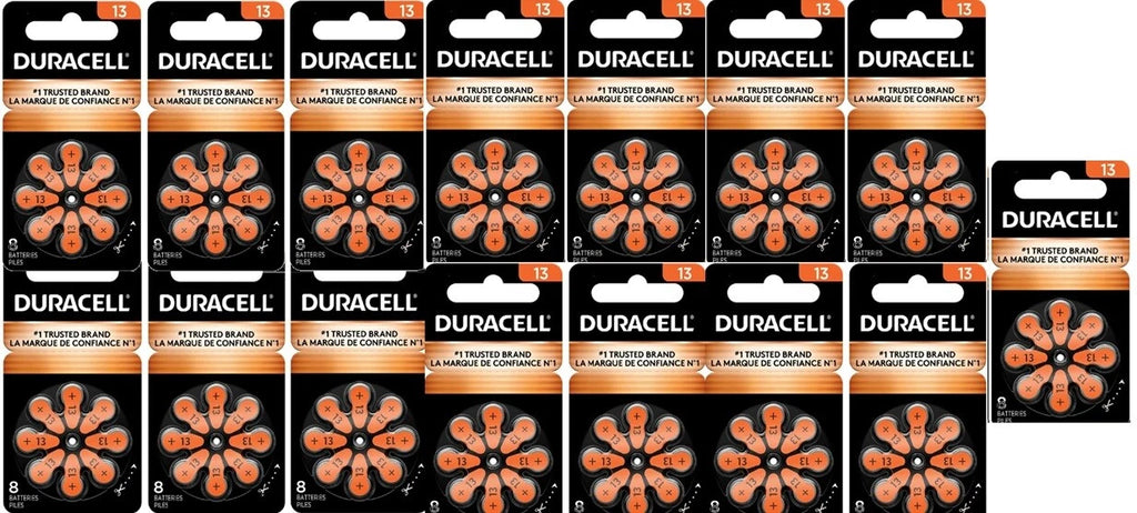 Duracell Activair Mercury Free Hearing Aid Batteries Size 13 (40-160). Exp-2029