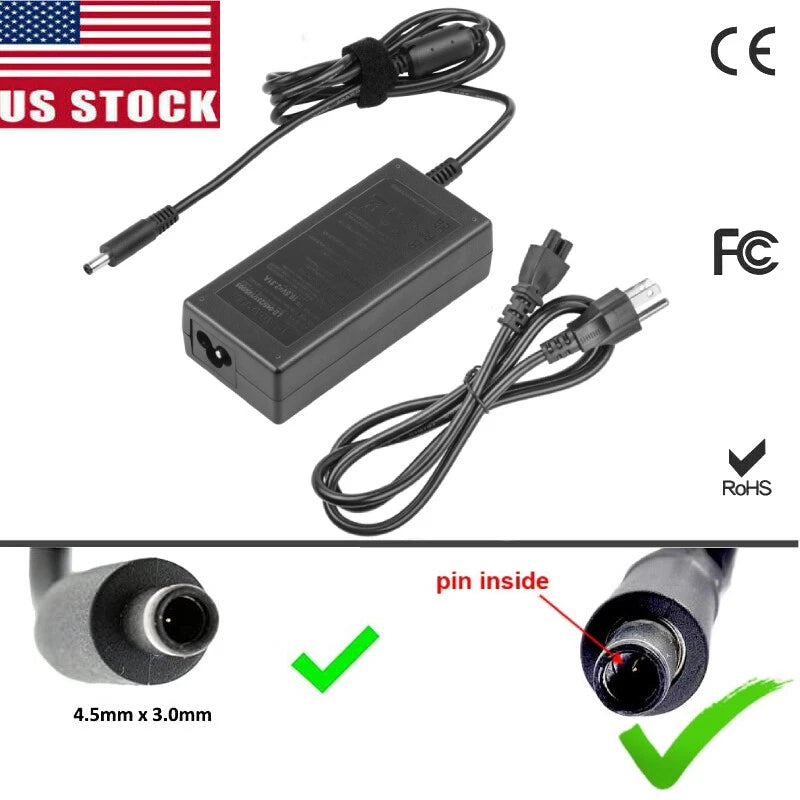 90W Laptop Charger for Dell 0RT74M RT74M PA-1900-32D5 AC Adapter Exact 19.5V