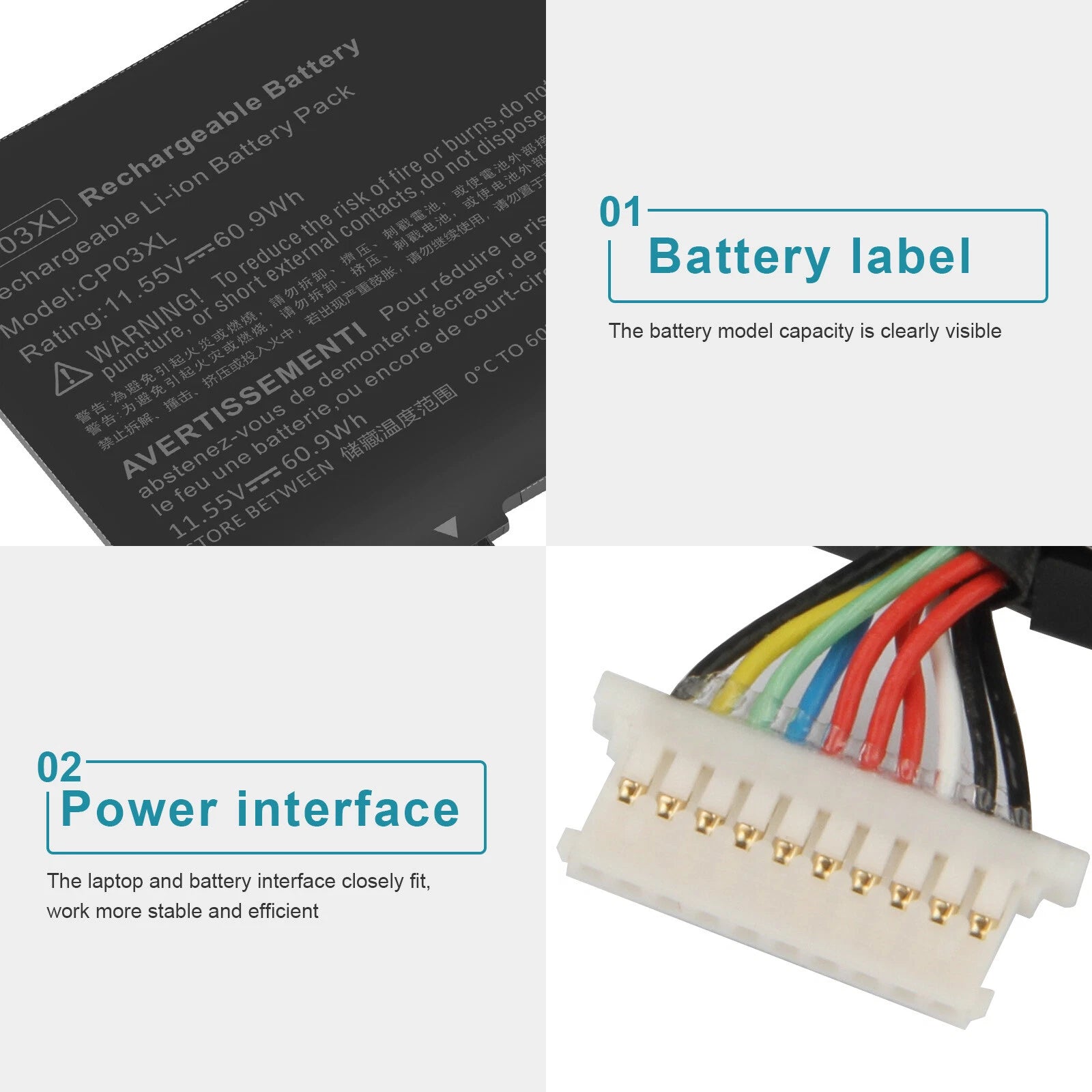 ??CP03XL BATTERY FOR HP SPECTRE X360 13-AE 13T-AE 929066-421 929072-855 TPN-Q199