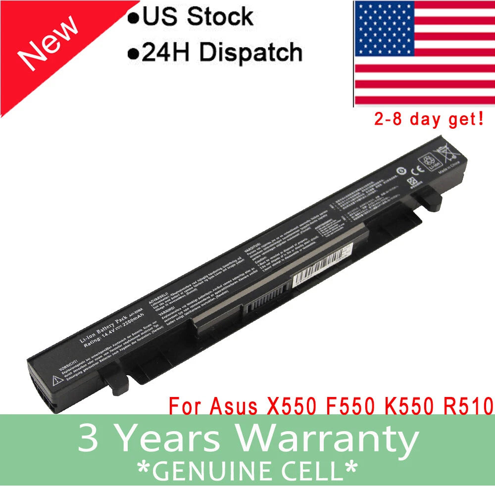 A41-X550A Battery for ASUS R510C X552C X552E A450 A550 F450 2200mAh Laptop Fancy