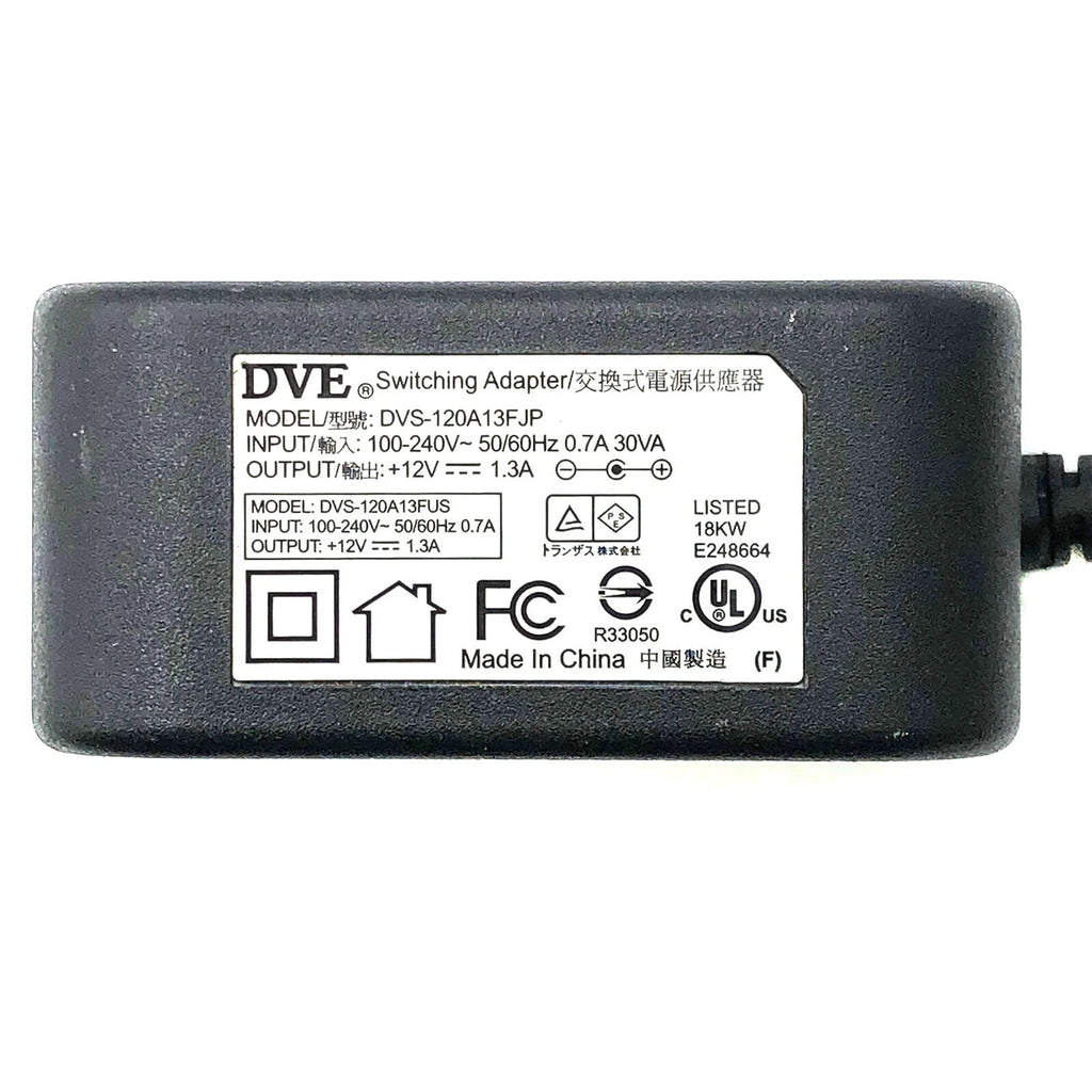 NEW Genuine DVE Switching AC/DC Adapter 12V 1.3A DVS-120A13FUS OEM