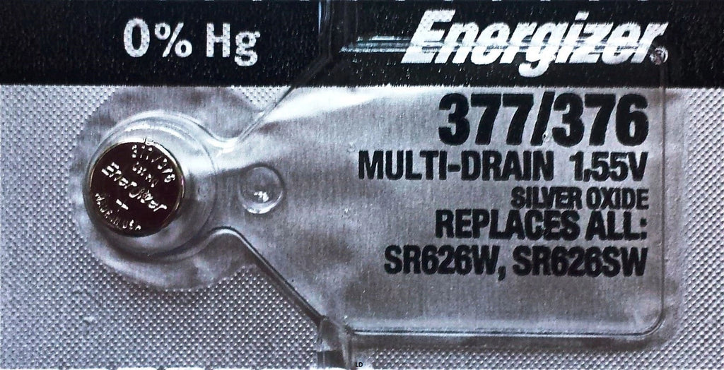 ENERGIZER 377/376 SR626SW SR626W (10 Piece) BATTERIES NEW SEALEDAuthorize Seller