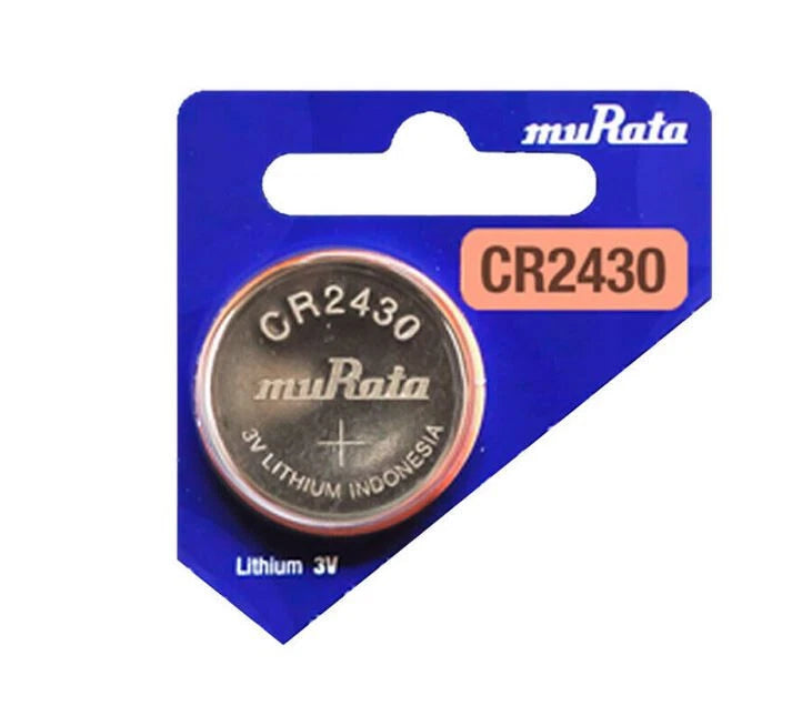 2 pc Murata CR2430 Battery 3V Lithium Coin Cell 300mAh Sony Expire 2032