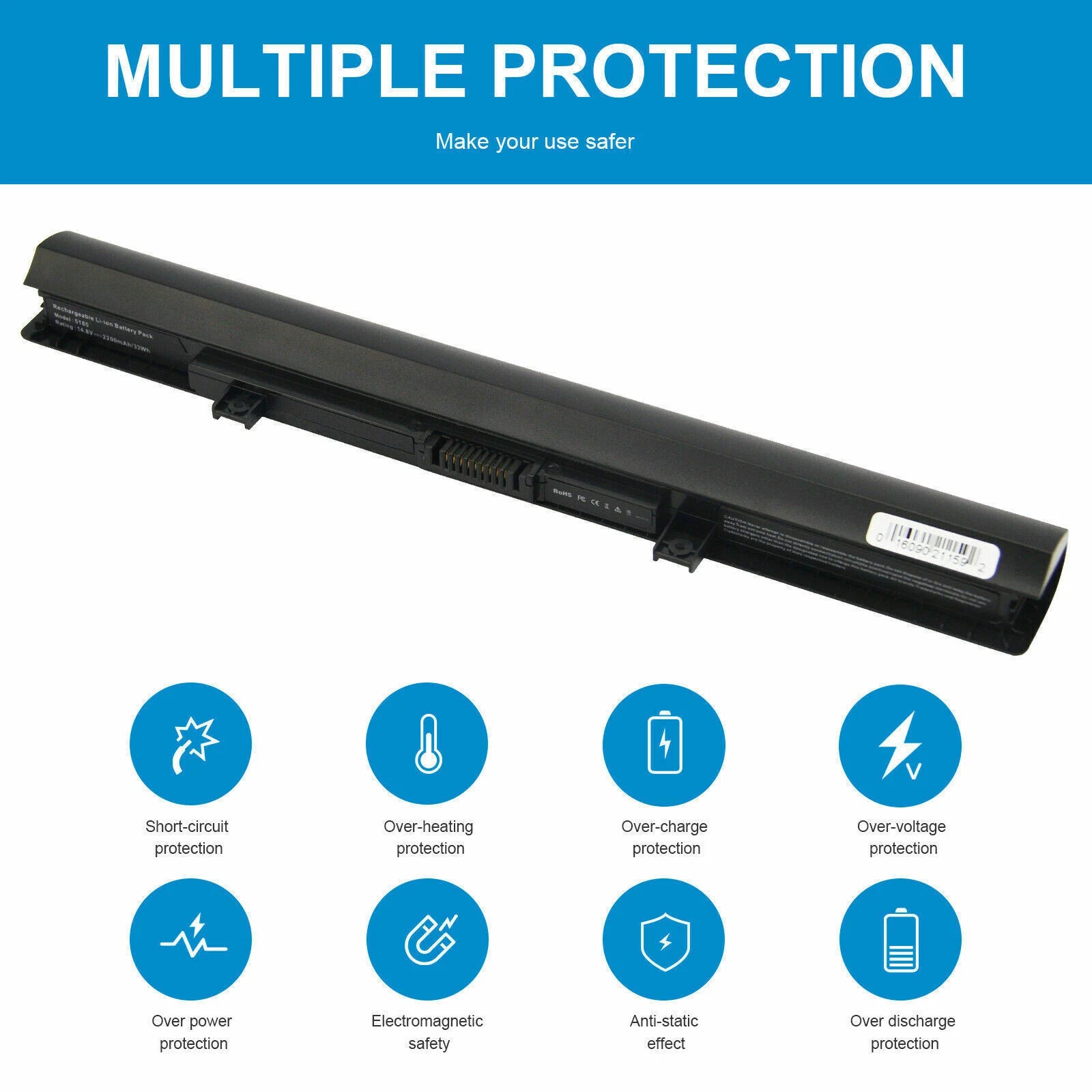 PA5185U-1BRS PA5186U-1BRS Battery for Toshiba Satellite C55D-B L55D L55 C55T PC