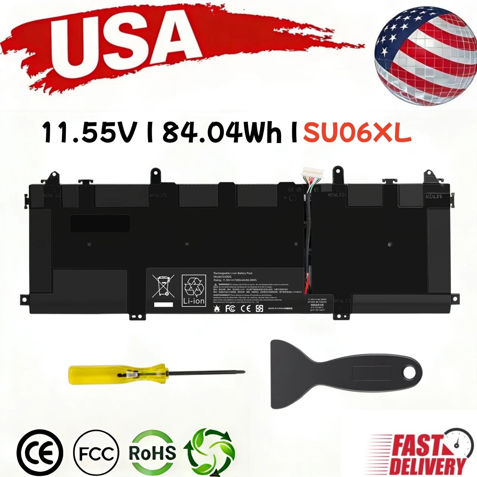 Battery SU06XL for HP Spectre X360 15-DF 15T-DF 15-DF0XXX 15-DF1XXX 15T-DF100