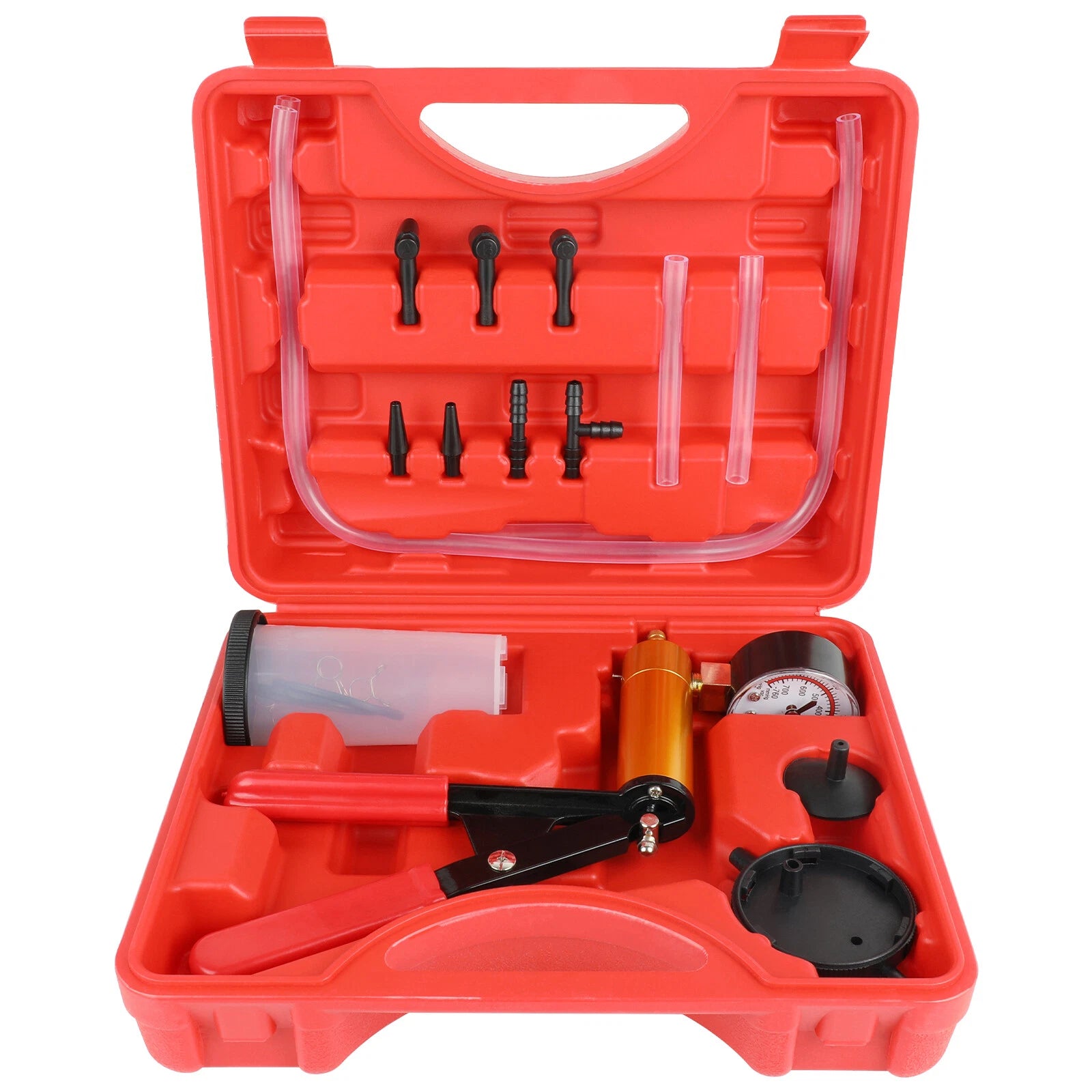 Universal Brake Fluid Bleeder Kit Hand held Vacuum Pressure Pump Tester Tool Set