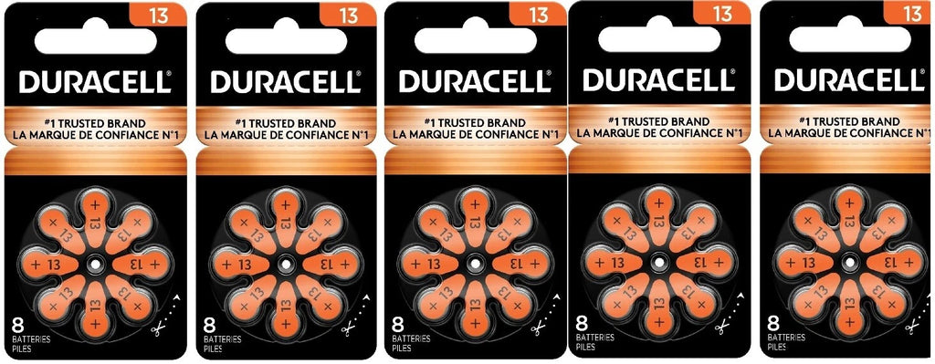 Duracell Activair Mercury Free Hearing Aid Batteries Size 13 (40-160). Exp-2029