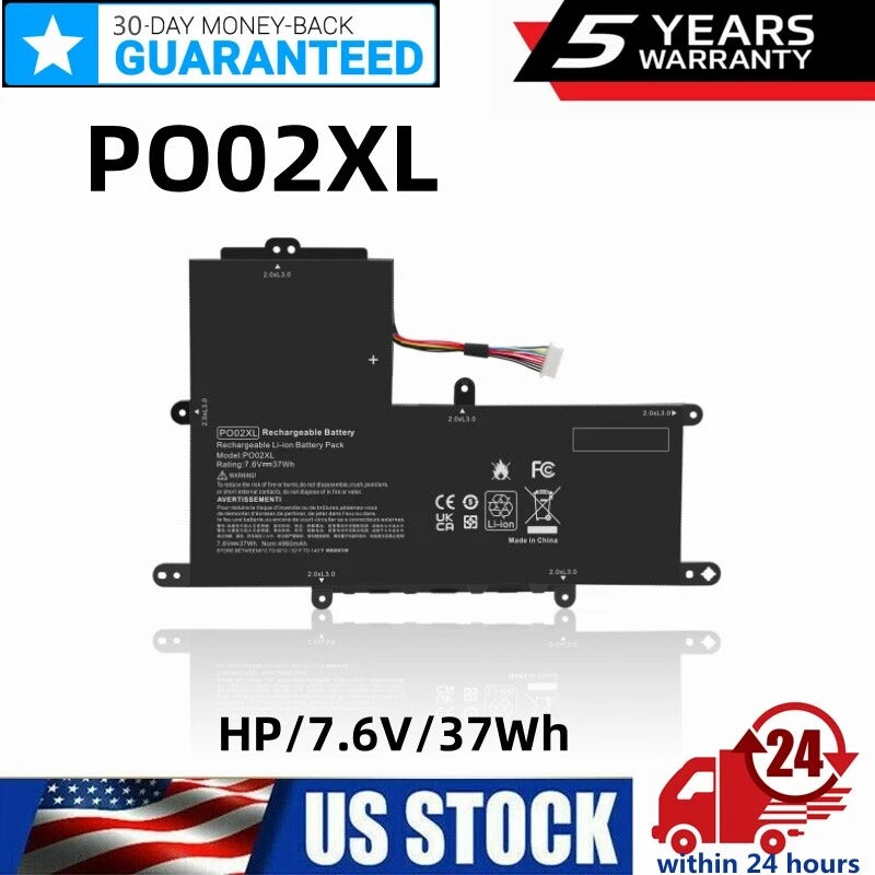 PO02XL For HP Stream Notebook - 11-r010nr 11-R Battery 824560-005 HSTNN-DB7