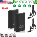 2X 4800mAh Battery Pack For Microsoft XBOX 360 Wireless Controller Ni-mh Battery
