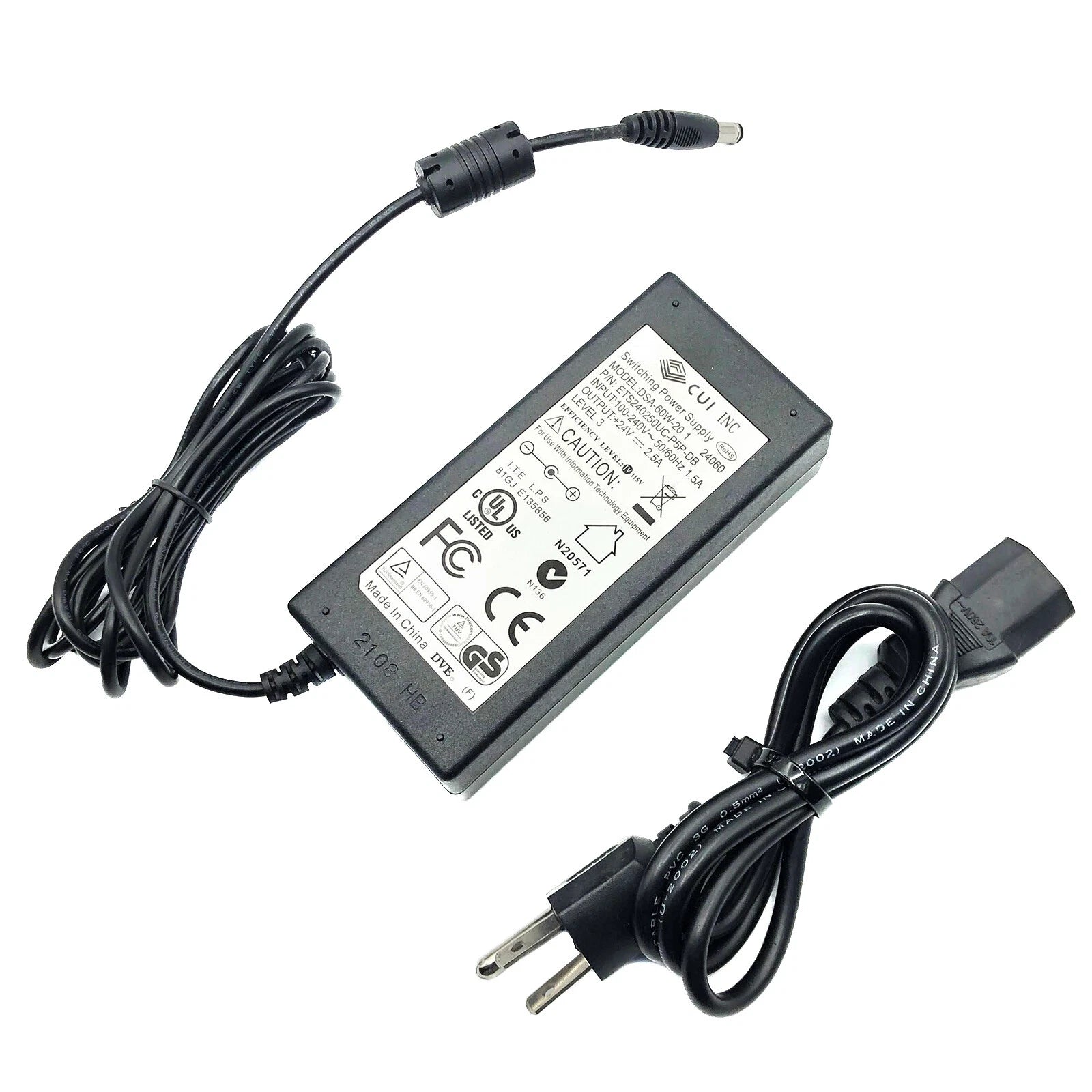 NEW Original CUI Inc 60W AC Switching Power Supply DSA-60W-20 1 Charger 24060
