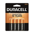 4 Pcs Duracell AA CopperTop Alkaline 1.5V Batteries
