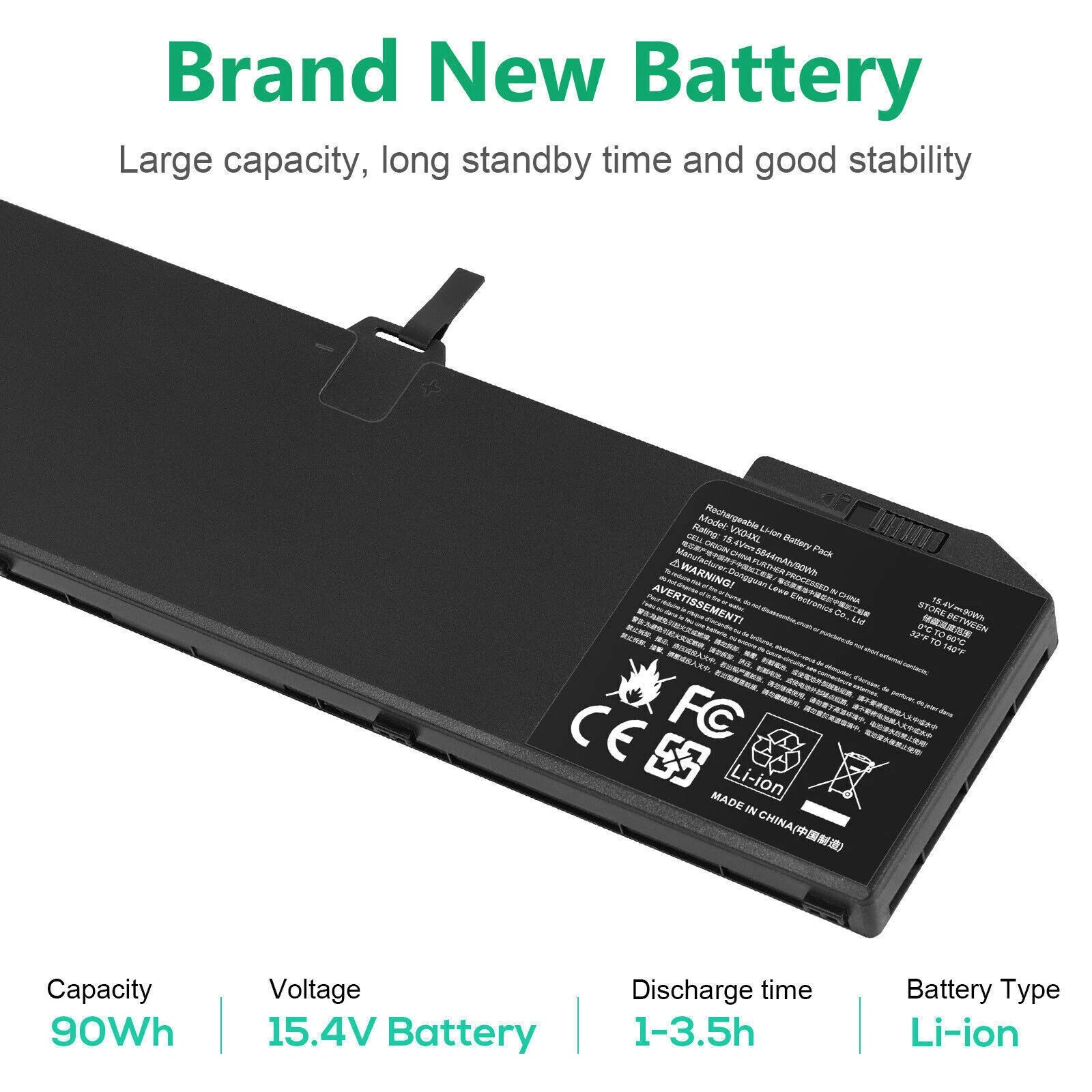 VX04XL Battery for HP ZBook 15 G5 G6 L05766-855 L06302-1C1 HSTNN-IB8F HSN-Q13C